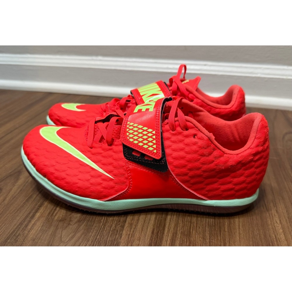 Nike Zoom High Jump Elite Track Spikes Red (FZ9636-600) Mens Sz 8.5 NO SPIKES